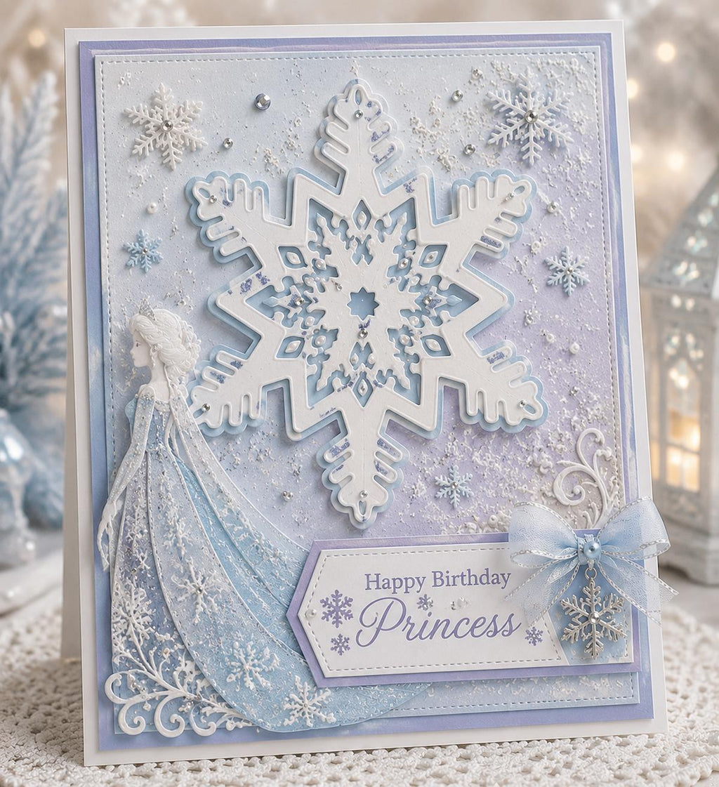 Snowflake Metal Cutting Die Set for Holiday Cards