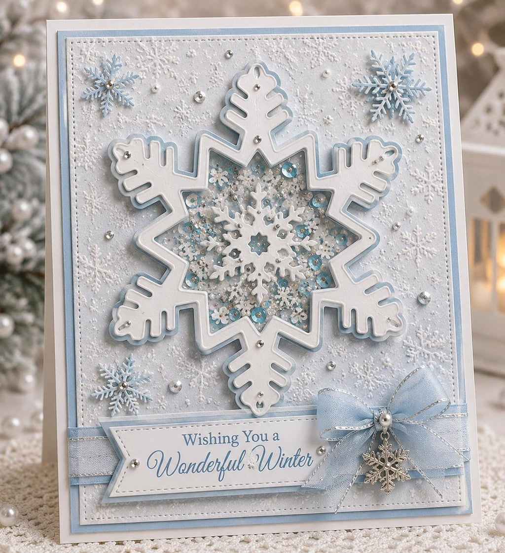 Snowflake Metal Cutting Die Set for Holiday Cards