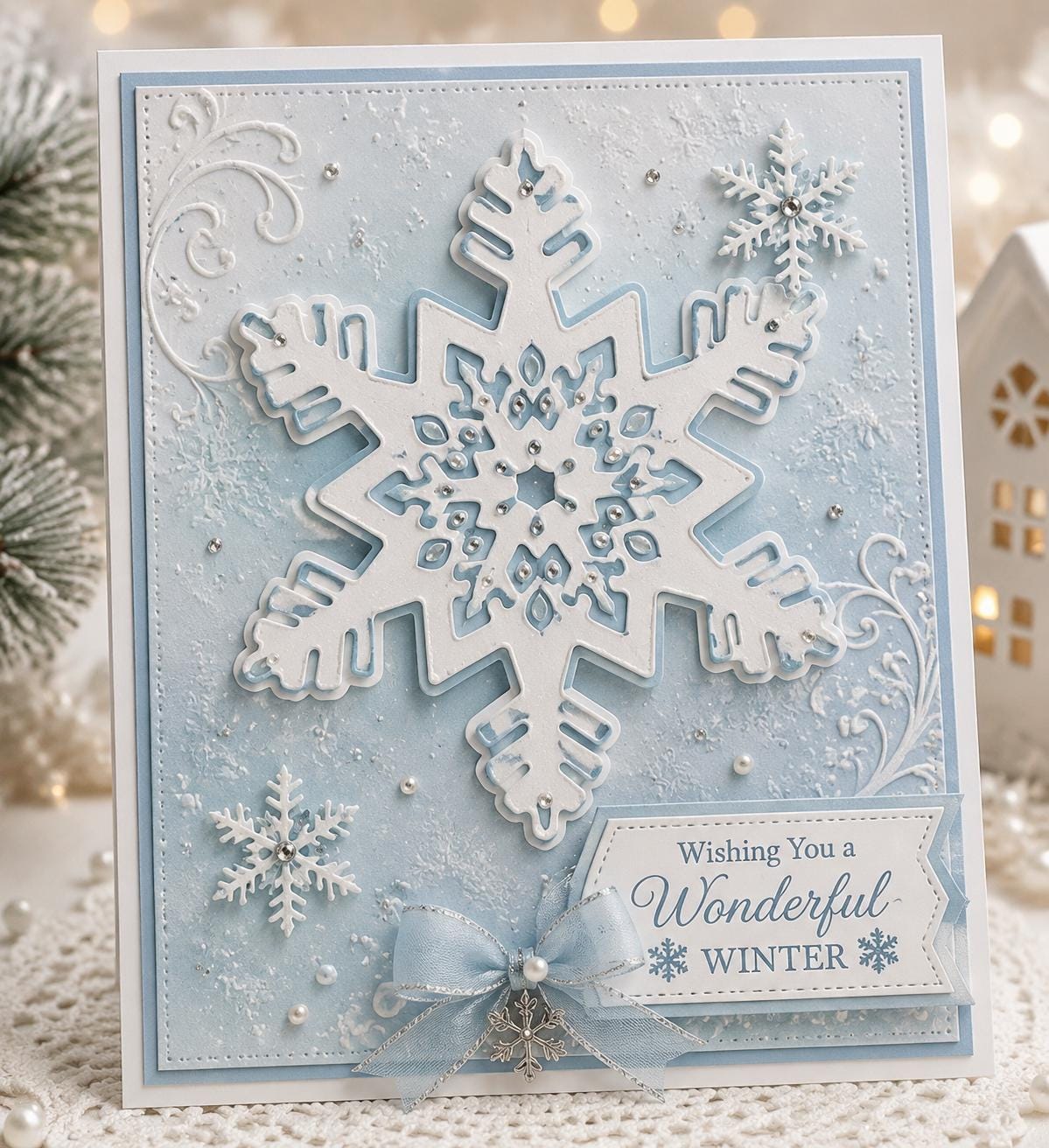 Snowflake Metal Cutting Die Set for Holiday Cards