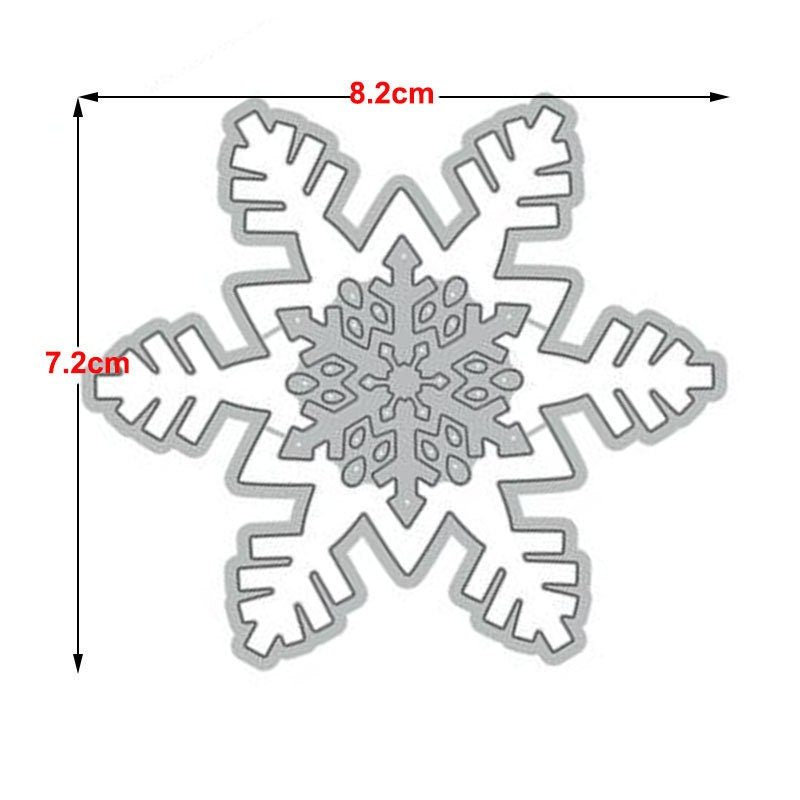 Snowflake Metal Cutting Die Set for Holiday Cards