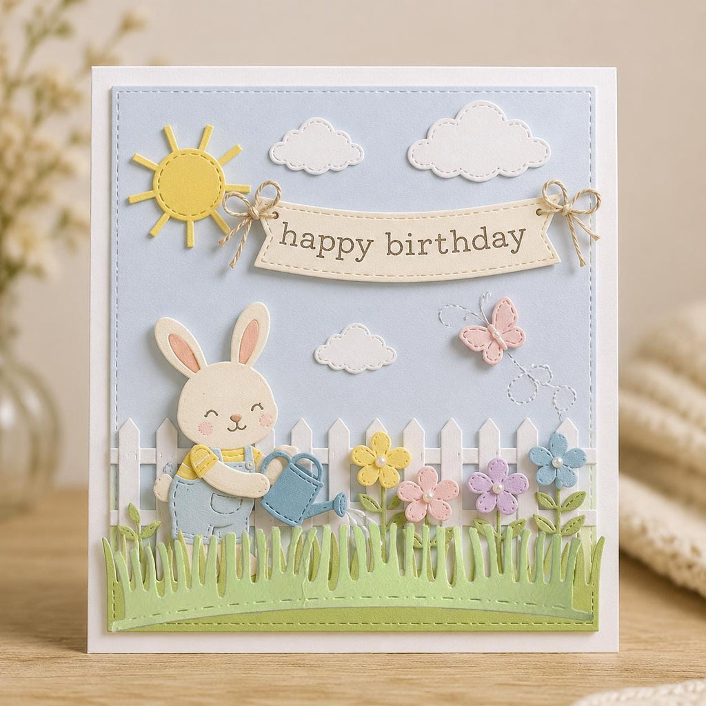 Party Balloon Banner Metal Cutting Dies for Scrapbook Cards