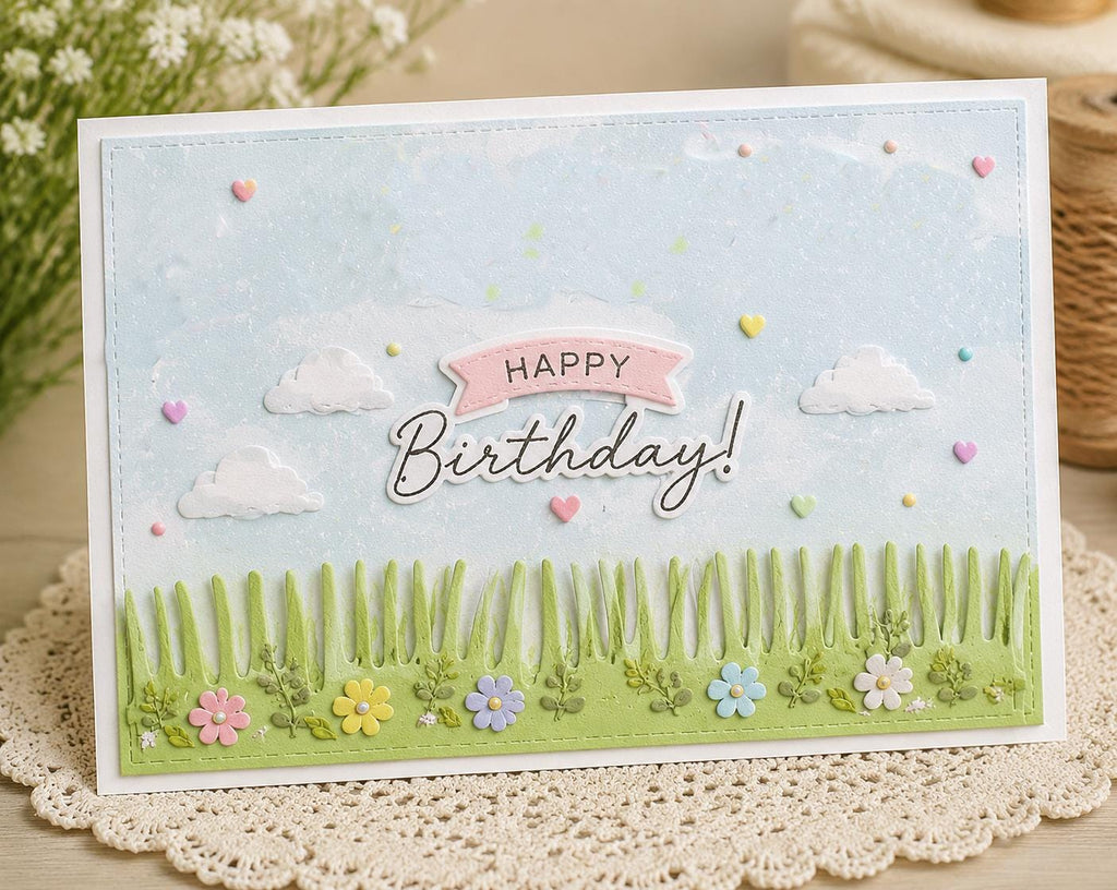 Party Balloon Banner Metal Cutting Dies for Scrapbook Cards