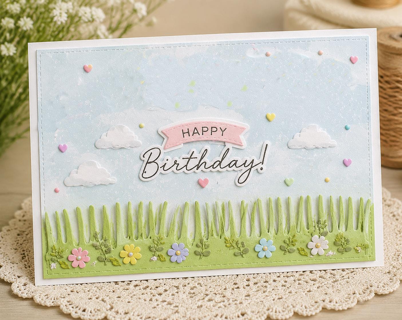 Party Balloon Banner Metal Cutting Dies for Scrapbook Cards