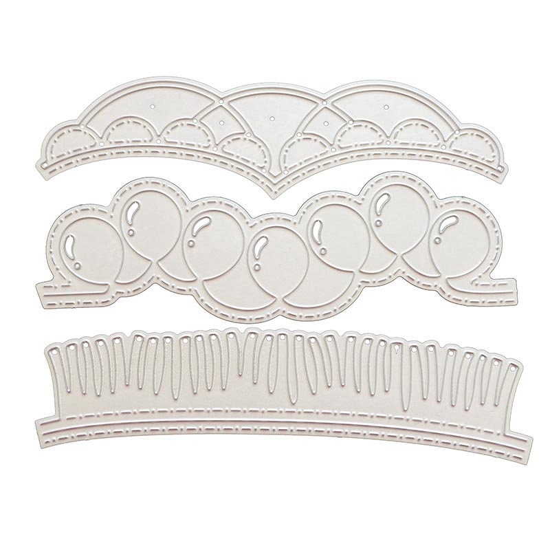 Party Balloon Banner Metal Cutting Dies for Scrapbook Cards