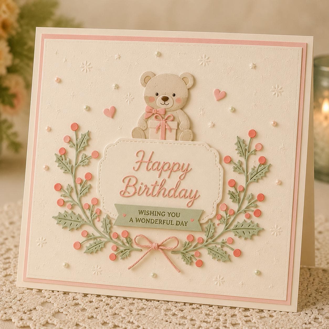 Christmas Holly Metal Cutting Die, Cardmaking Scrapbooking Stencil