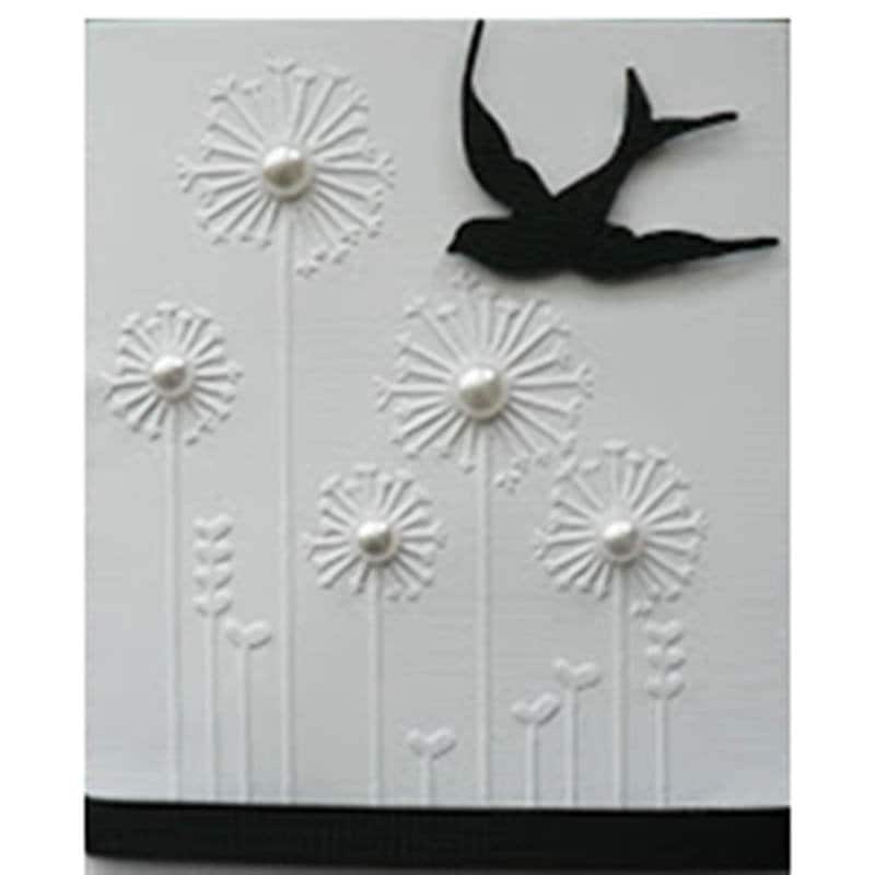 Dandelion background embossing folder for card making stationary paper crafts stencil cutting die background