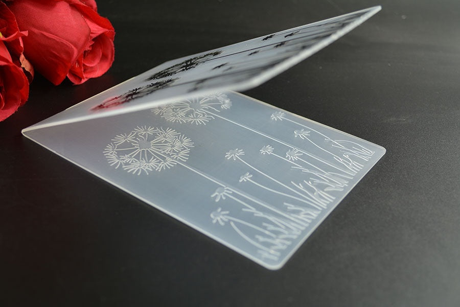 Dandelion background embossing folder for card making stationary paper crafts stencil cutting die background