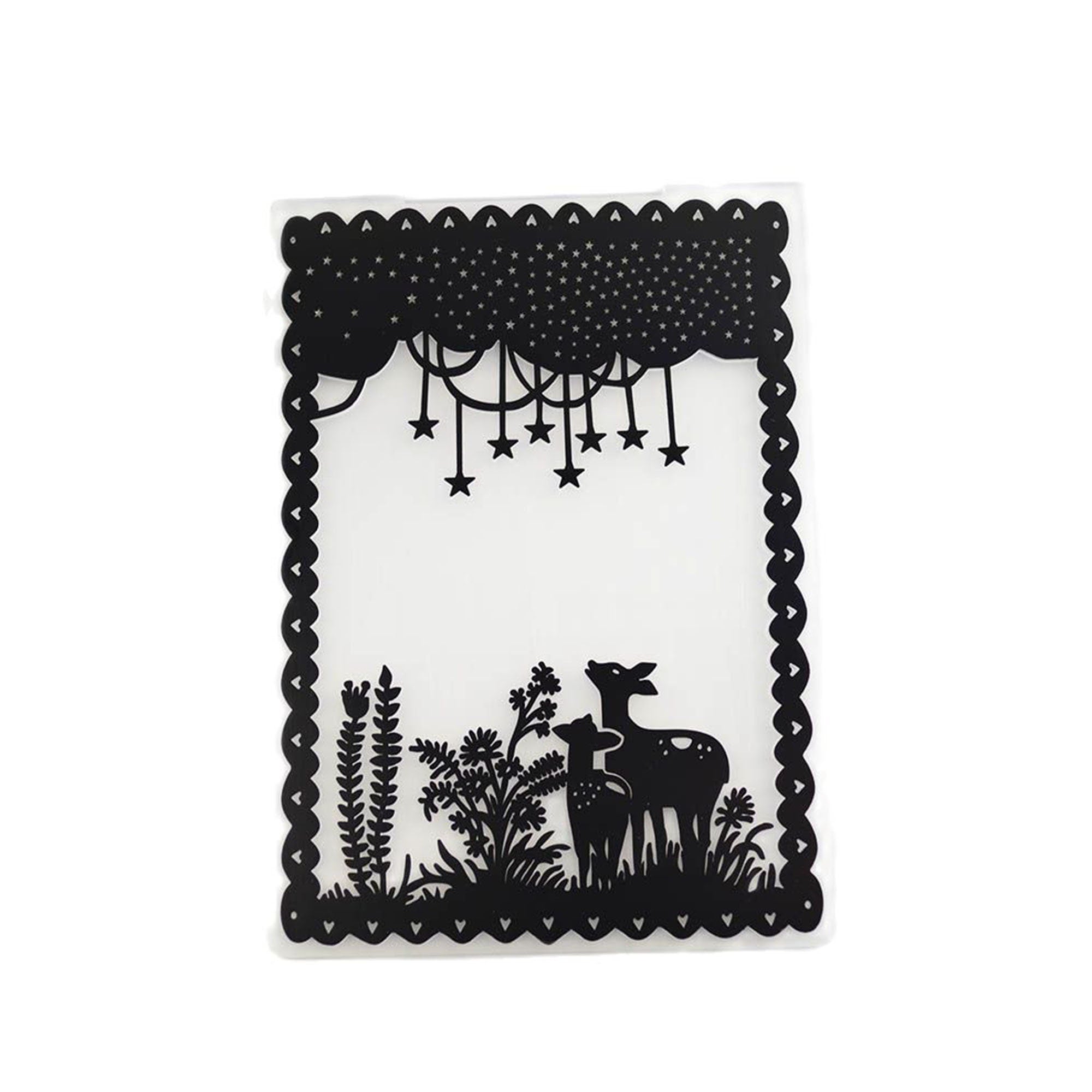 Deers background embossing folder for card making/ stationary /paper crafts /stencil /cutting die background
