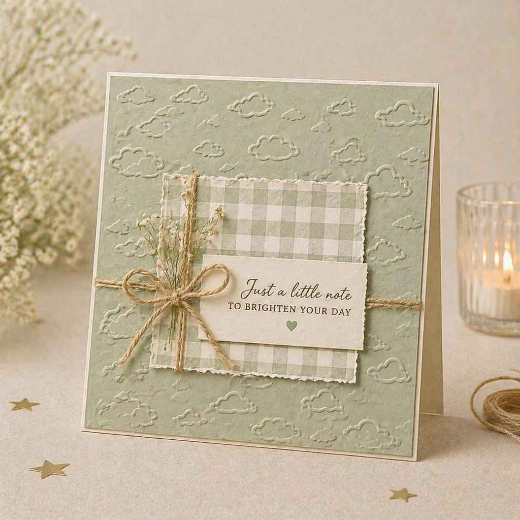 Cloud Background Embossing Folder, 125x180mm Card Texture