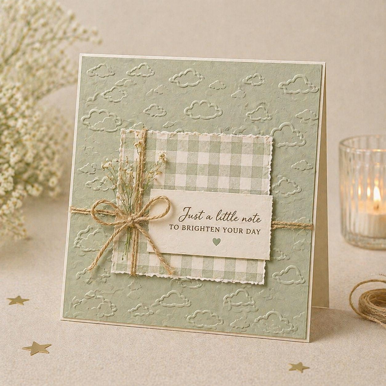 Cloud Background Embossing Folder, 125x180mm Card Texture