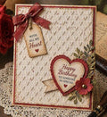 Heart Embossing Folder for Card Making 105x148mm - Texture Tool for Scrapbooking and Crafts