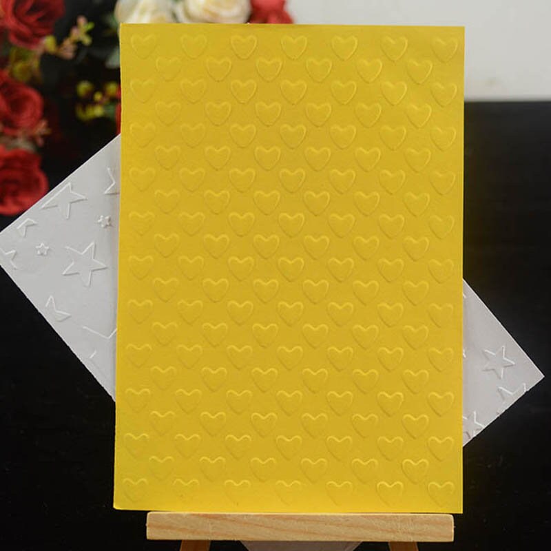 Heart Embossing Folder for Card Making 105x148mm - Texture Tool for Scrapbooking and Crafts