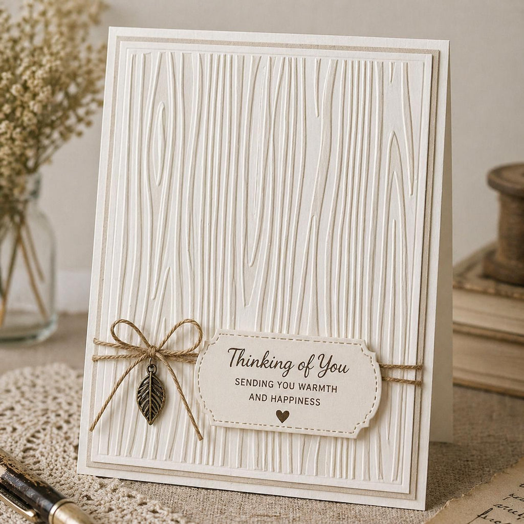 Wood Grain Embossing Folder for Card Making 105x148mm, Scrapbooking, Craft Supplies