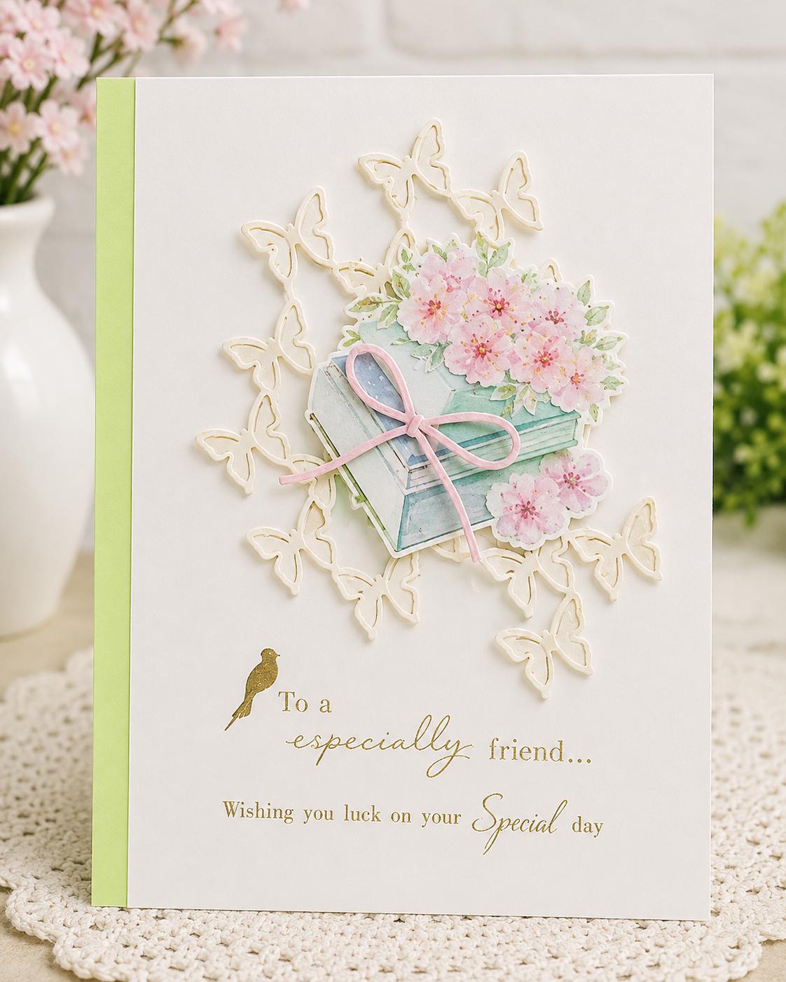 Butterfly Background Metal Cutting Die for Scrapbook Cards and Paper Crafts