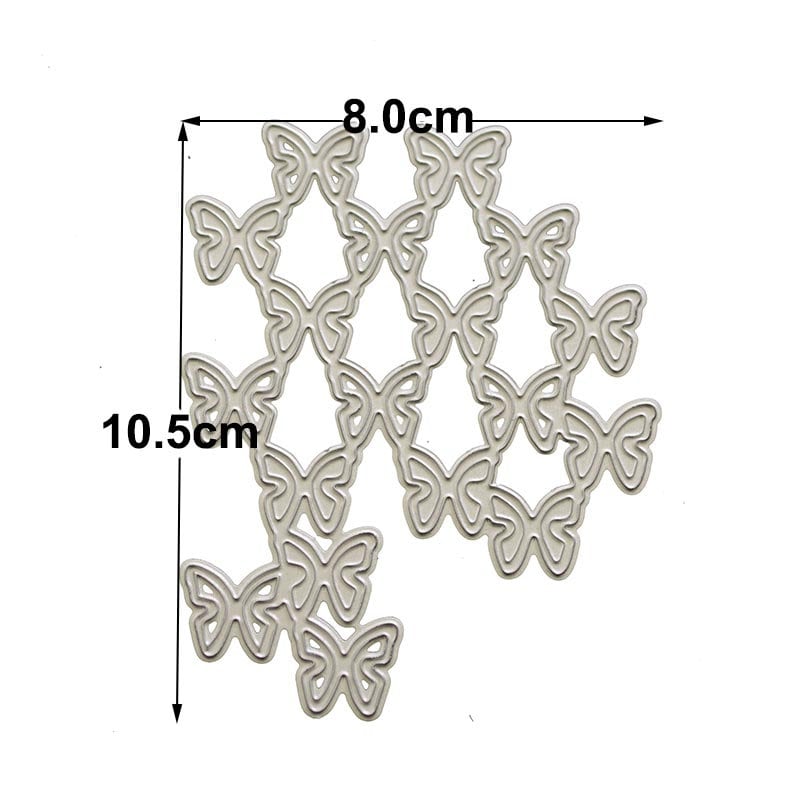 Butterfly Background Metal Cutting Die for Scrapbook Cards and Paper Crafts