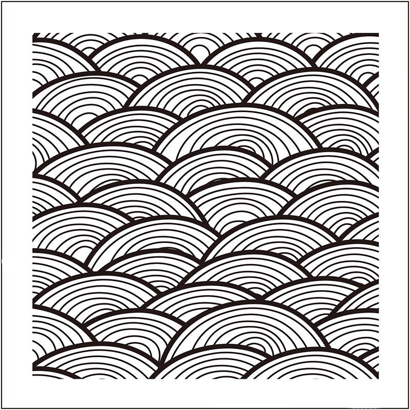Abstract Waves Clear Stamp | Background Transparent Silicone Stamp for Card Making, Scrapbooking & Journaling