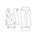 Rolling Banner Clear Stamp and Die Set for Birthday Cards