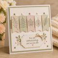 Leaf Veins Clear Stamp, Botanical Silicone Stamp for Scrapbook Cards