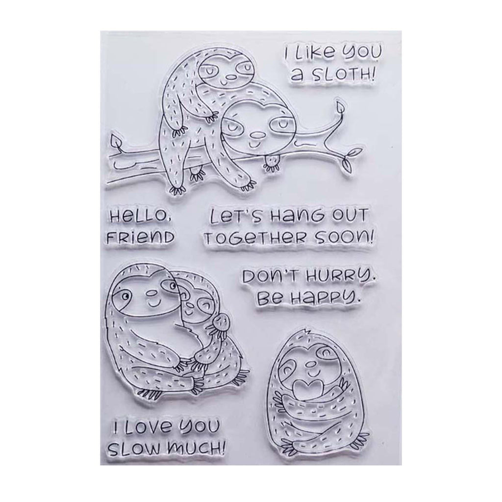 Sloth Clear Stamp Sheet | Card Making, Scrapbooking