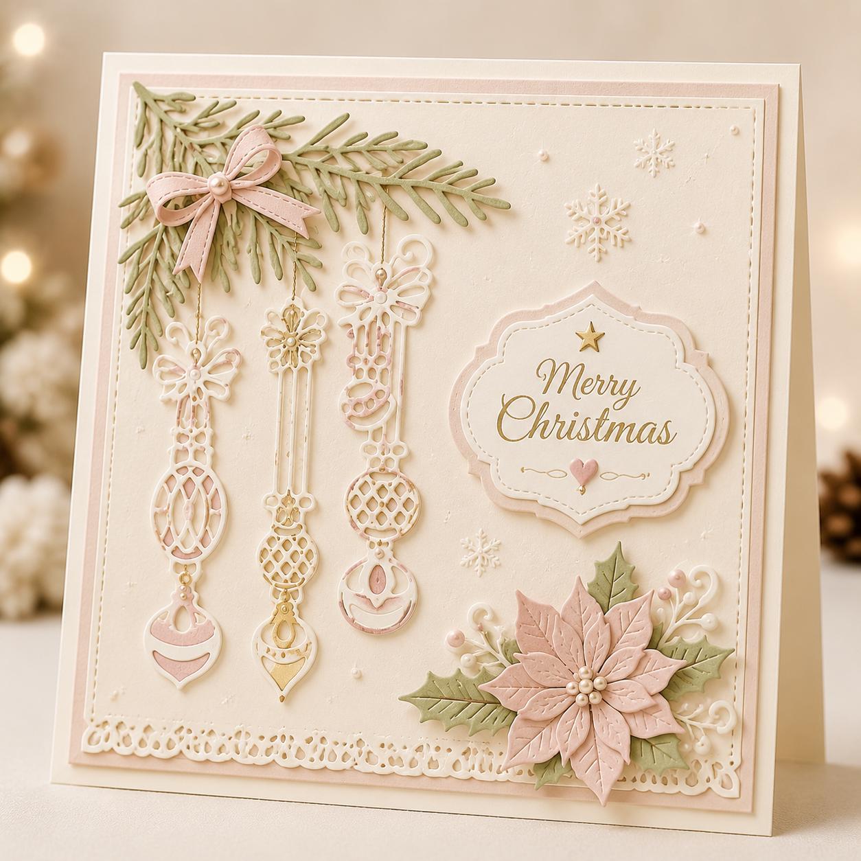 Christmas Ornaments Metal Die Cut: DIY Scrapbooking, Card Making