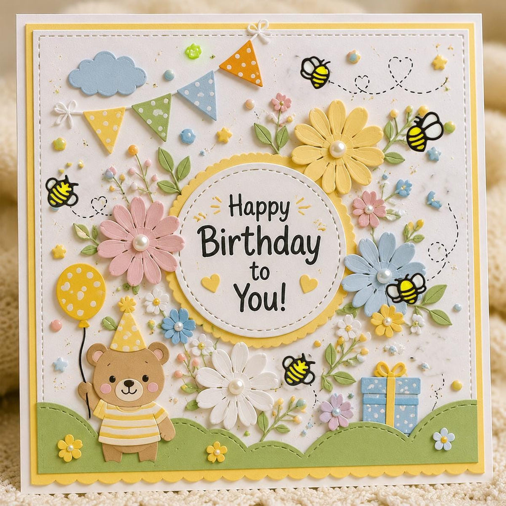 Honey Bee Metal Die Cut, DIY Scrapbooking Stencil