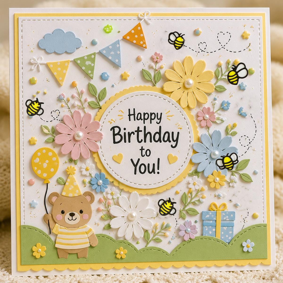 Honey Bee Metal Die Cut, DIY Scrapbooking Stencil