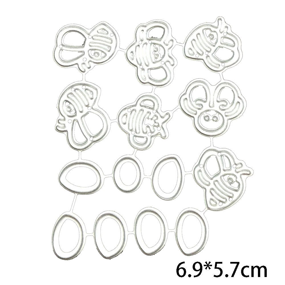Honey Bee Metal Die Cut, DIY Scrapbooking Stencil