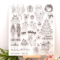 Christmas Clear Stamps, Holiday Scrapbooking, Card Making