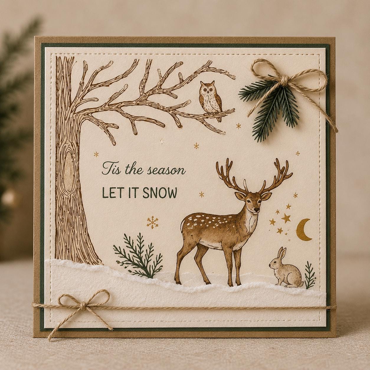 Winter Scene Clear Stamps, DIY Scrapbooking Seals