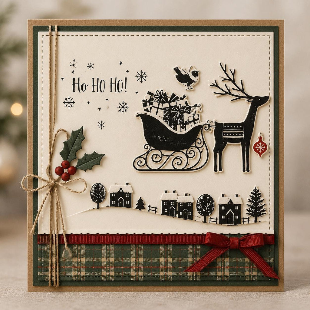 Christmas Animal Clear Stamps, DIY Scrapbooking (15x20.5cm)