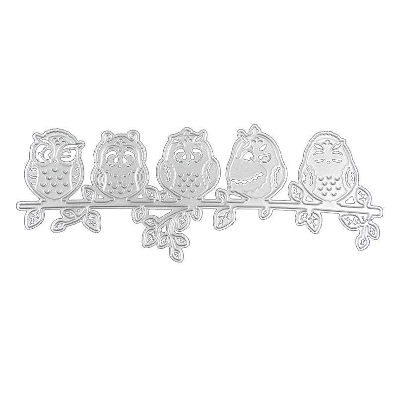Owl Branch Metal Cutting Die, Bird Stencil for Scrapbook Cards