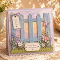 Fence and Lavender Metal Cutting Die Set for Cards
