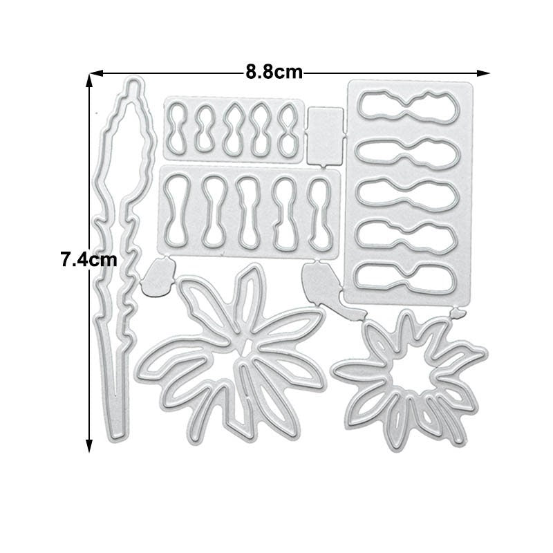 Fence and Lavender Metal Cutting Die Set for Cards