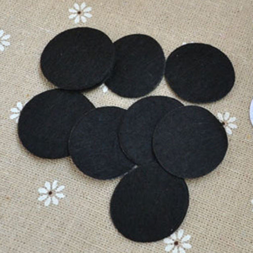Black Felt Circles: 200pcs, 4cm Acrylic Craft Supplies