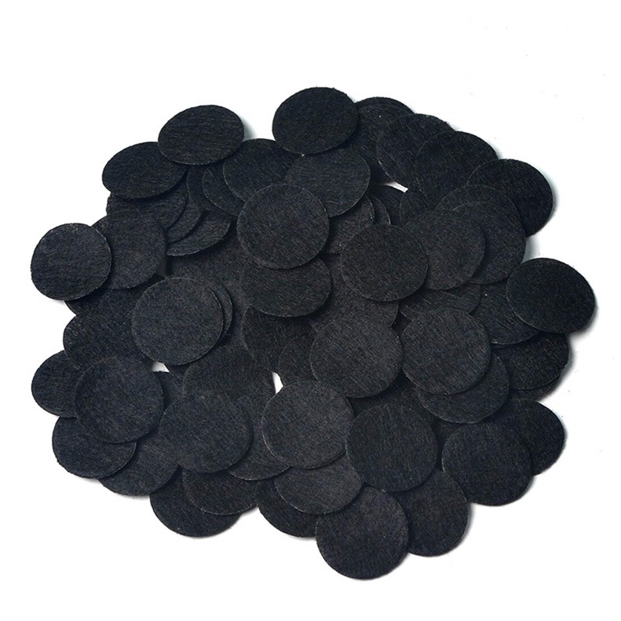 300 Round Felt Patches, 3cm Embroidered Fabric Appliques for DIY Crafts