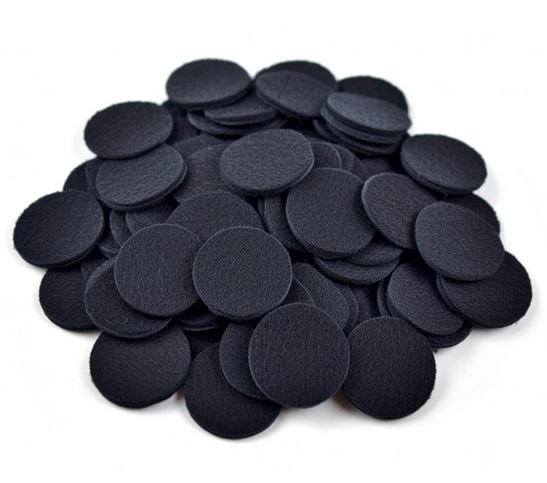 Black Felt Circles 3cm | 300 Non Woven Fabric Dots