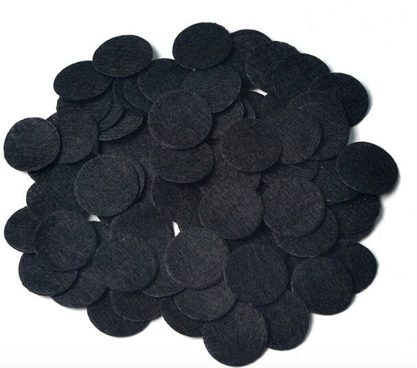 Black Felt Circles 3cm | 300 Non Woven Fabric Dots