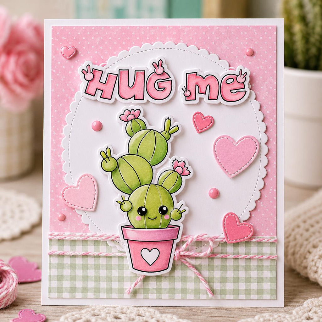 Cactus Clear Stamps, Succulent Silicone Stamps for Cards