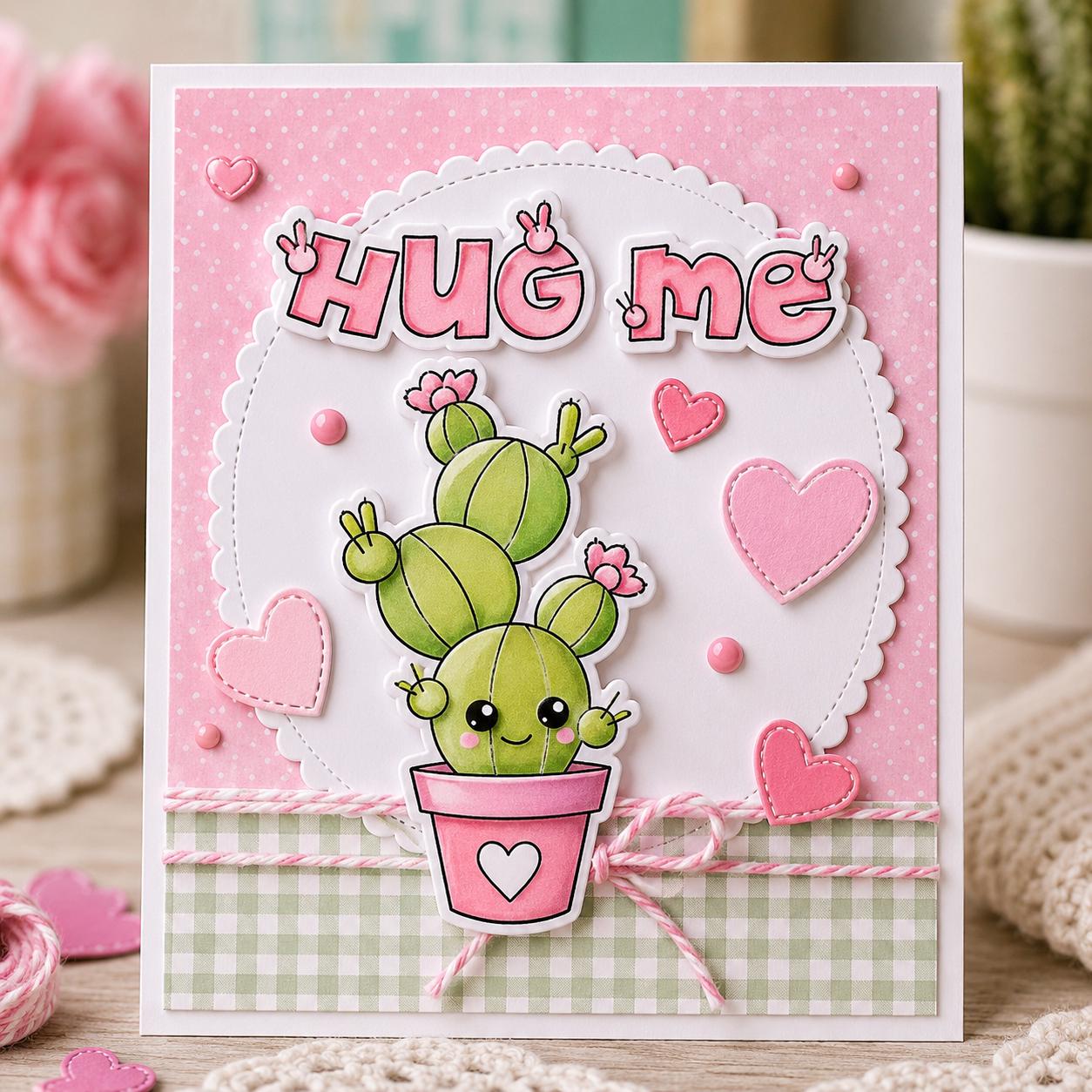 Cactus Clear Stamps, Succulent Silicone Stamps for Cards