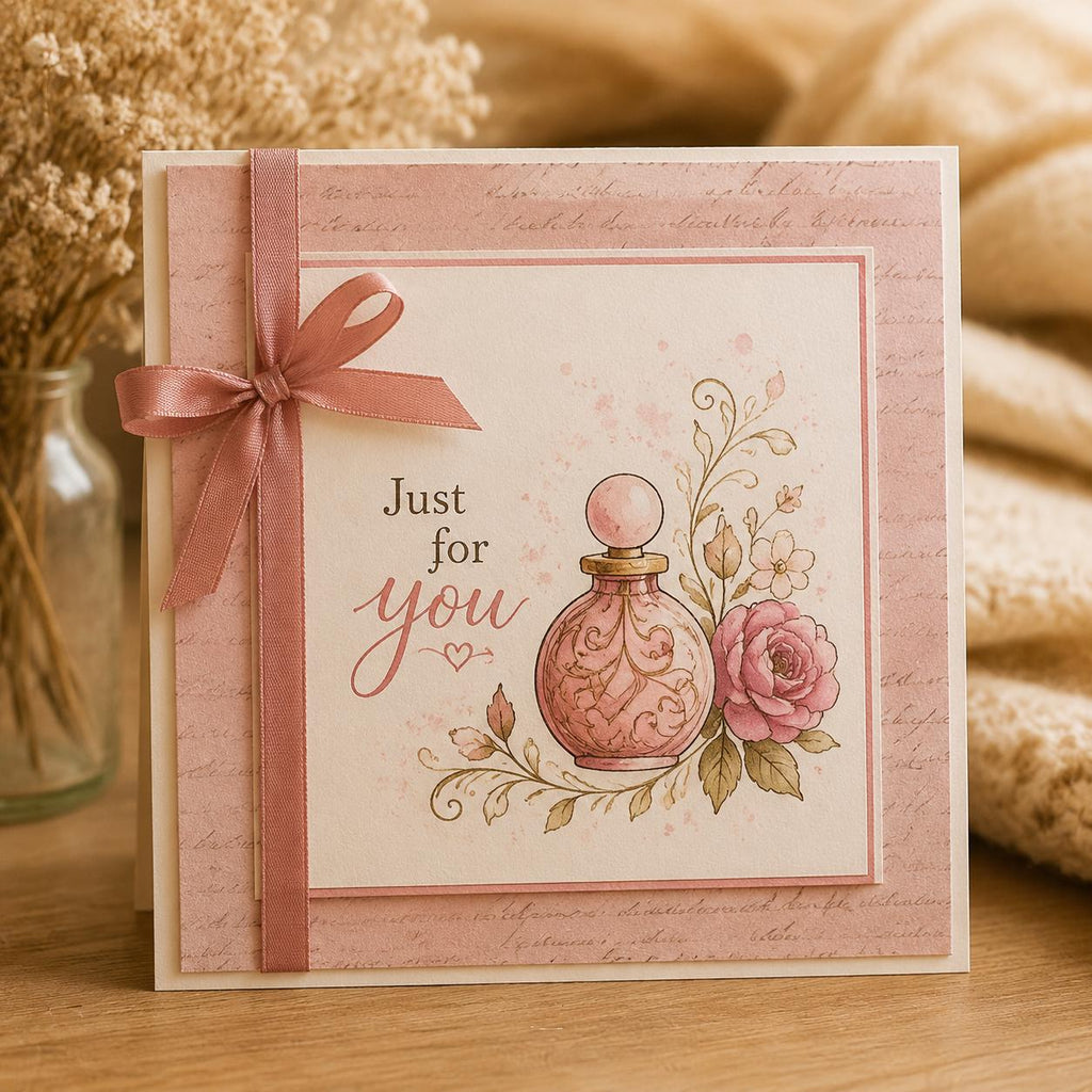 Perfume Bottle Clear Stamp Set, 14 x 14 cm