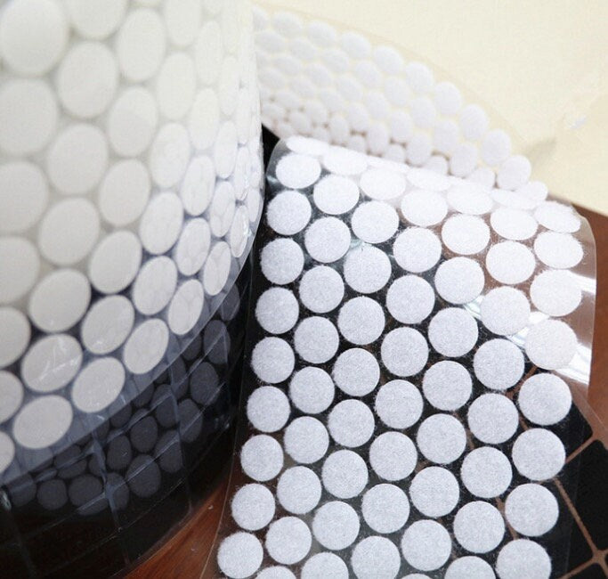 Self Adhesive Hook and Loop Dots, Strong Nylon Fasteners
