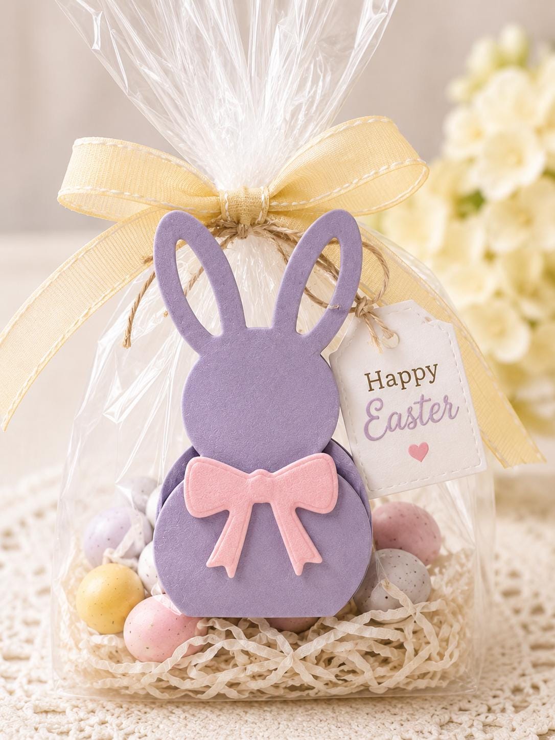 Rabbit Box Metal Cutting Die, Bunny Stencil for Scrapbook Cards