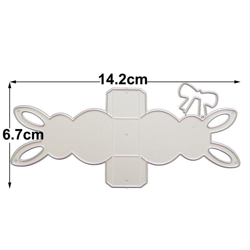 Rabbit Box Metal Cutting Die, Bunny Stencil for Scrapbook Cards
