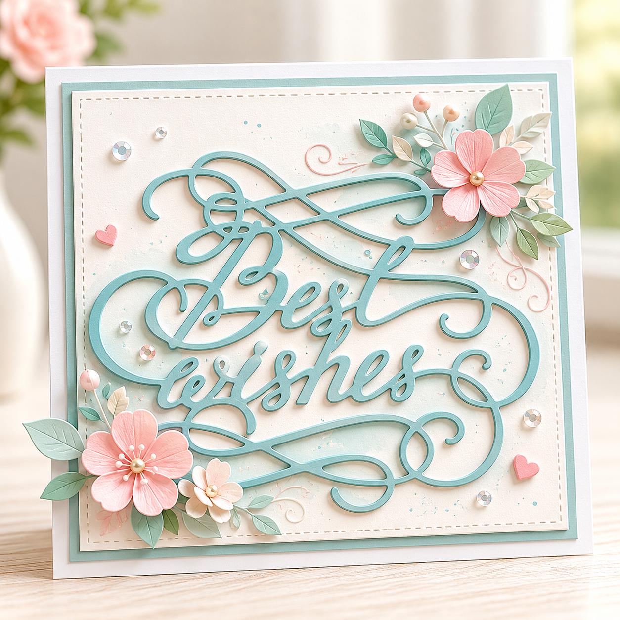Wishes Metal Cutting Die for Cards and Scrapbooking