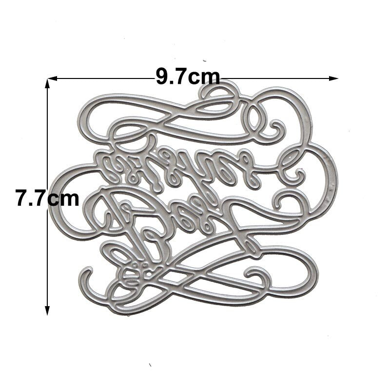 Wishes Metal Cutting Die for Cards and Scrapbooking