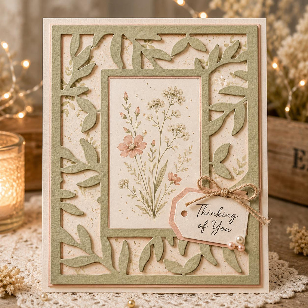Leaves Frame Metal Cutting Die for Cards and Scrapbooking