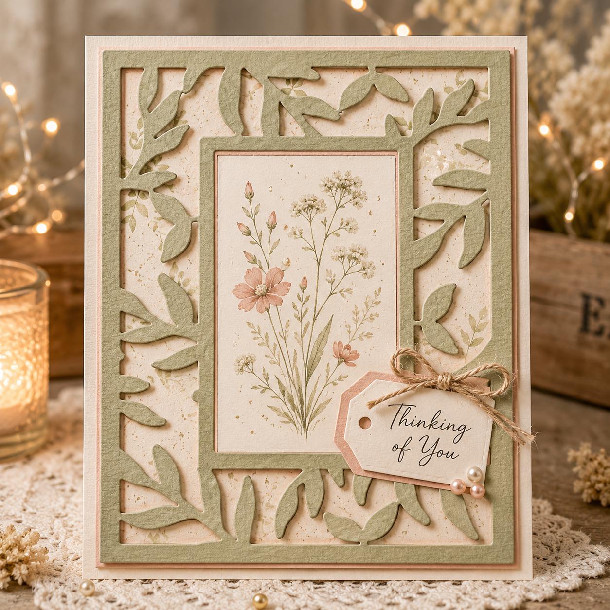 Leaves Frame Metal Cutting Die for Cards and Scrapbooking