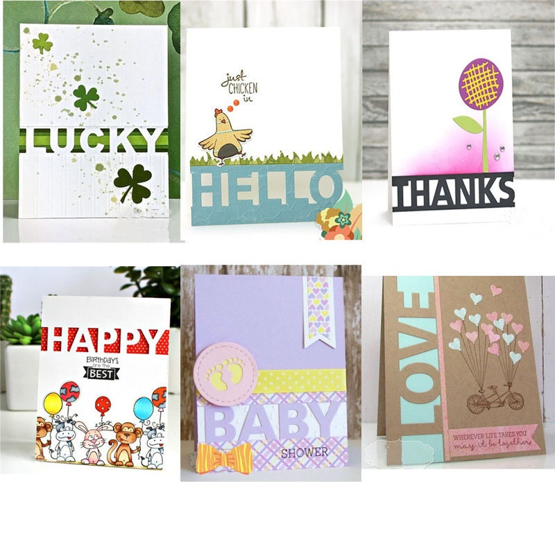 Lucky Words Die Cut | DIY Scrapbooking, Card Making