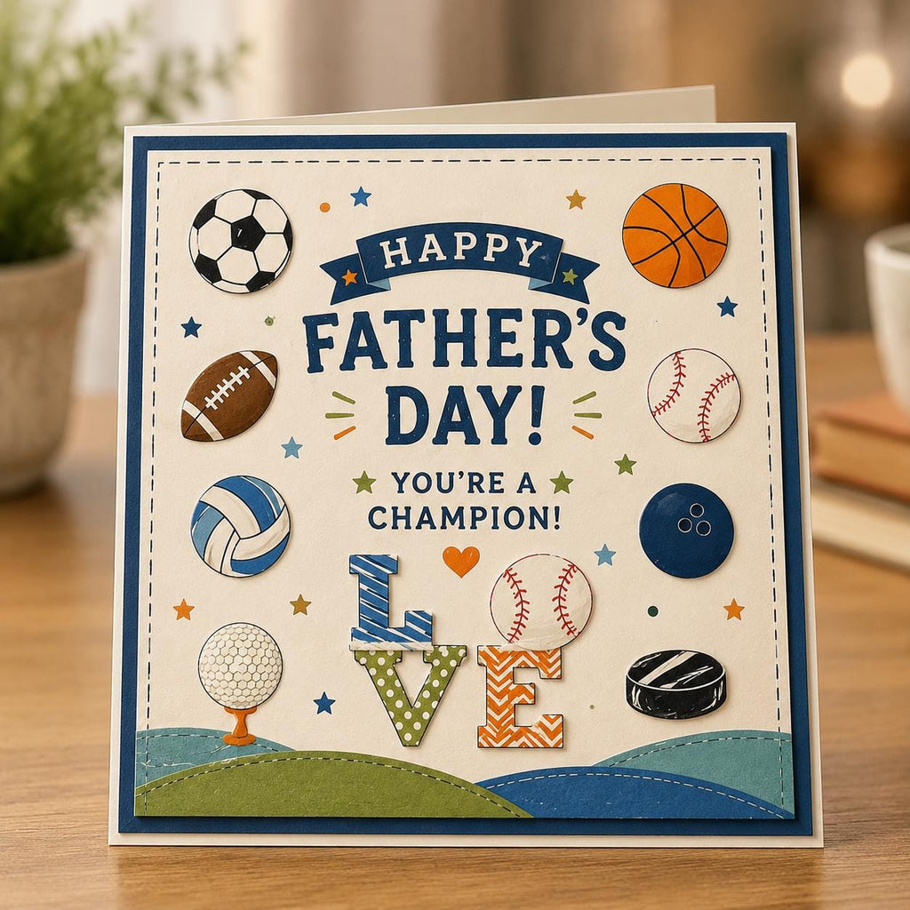Sports Love Silicone Clear Stamps - Scrapbooking Card Making