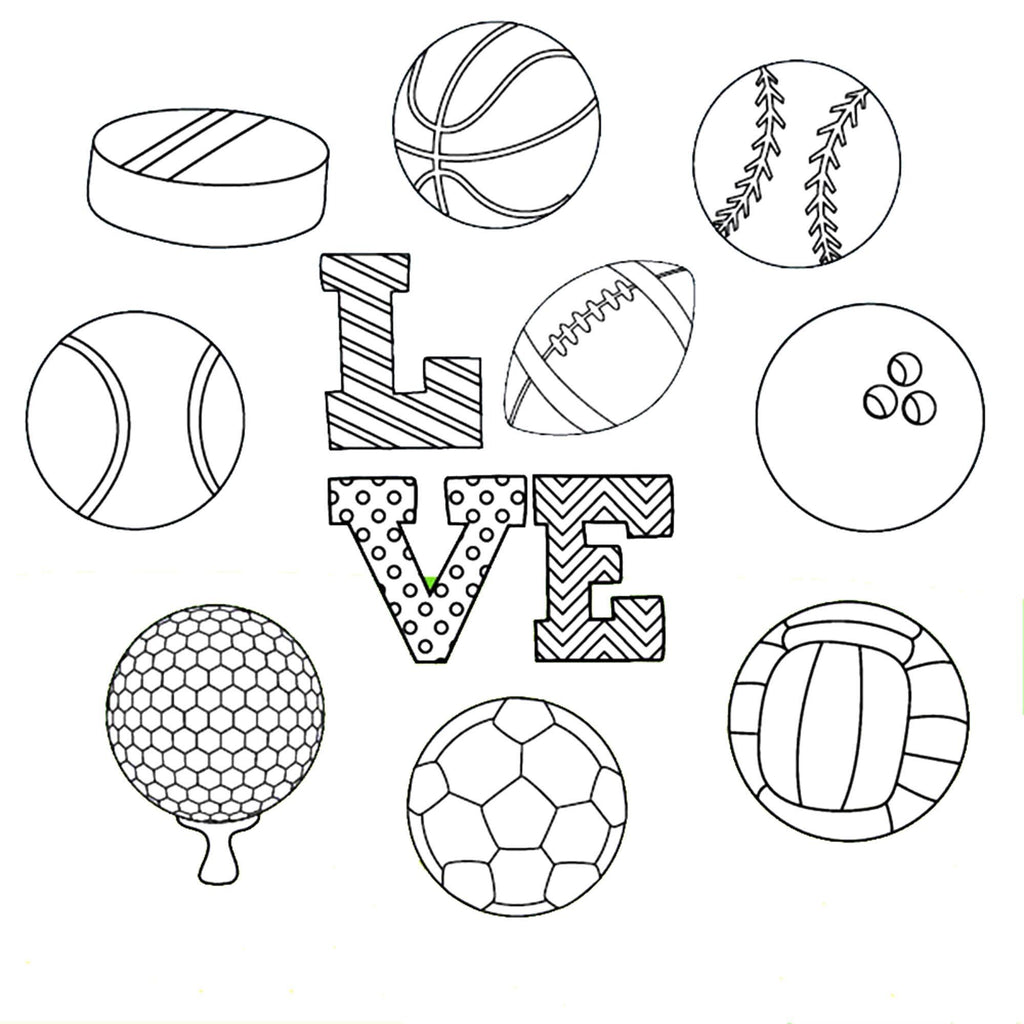 Sports Love Silicone Clear Stamps - Scrapbooking Card Making